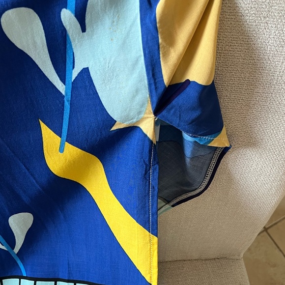 Blue Tropical Pattern Kaftan - Picture 7 of 7